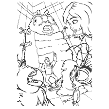 Kleurtekens van de tekenfilm Monsters vs. Aliens