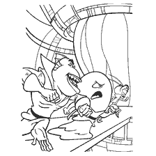 Tekens uit Monster vs. Aliens in kleurboek