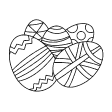 Coloring with Easter eggs