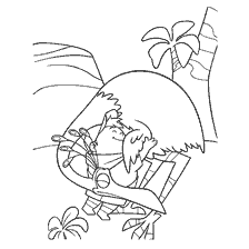 página para colorear: Russell y el pájaro de la película Up!
