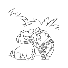 página para colorear: Dibujo por Doug y Russell de los dibujos animados Up!