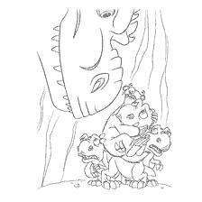 Sid and Dinosaurs in Ice Age 3