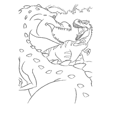 Mama Dinosaur and Rudy from Ice Age 3