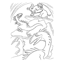 Drawing of Evil Dinosaurs from Ice Age 3: Dinosaur Age