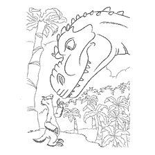 Sid and Dinosaur in Ice Age 3: Dinosaur Age