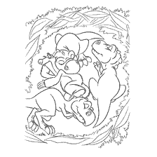 Coloring with Ice Age characters 3: Dinosaur Age