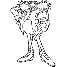 Dr. Eggman in het Sonic X kleurenboek