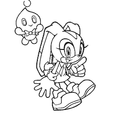 Kleurrijke crème en chi in Sonic X