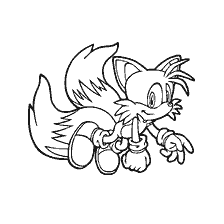 Mailes staart Macht van Sonic X in kleurstijl
