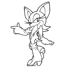 Rouge is een personage uit de geanimeerde serie Sonic X, een kleurlijn