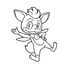 Kawaiko van Sonic X, kleurboek