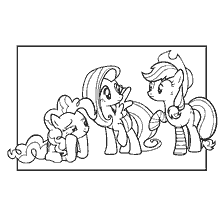 Pinky Pie, Flattershy and Applejack
