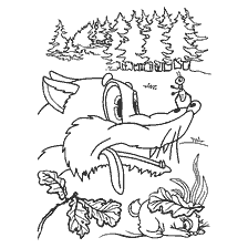 Mushroom teremok: Ant protected the hare