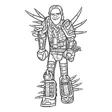 coloring page: Tags from the cartoon How to Train Your Dragon