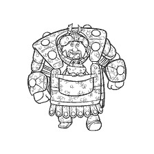 coloring page: Fishlegs from the cartoon How to Train Your Dragon