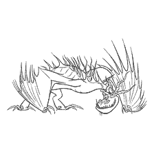 coloring page: Dragon Fang from How to Train Your Dragon