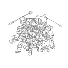 coloring page: Hiccup and His Friends in How to Train Your Dragon