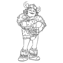 coloring page: Snotlout from the cartoon How to Train Your Dragon