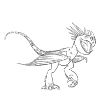 coloring page: Coloring Dragon Gromgild from the cartoon How to Train Your Dragon