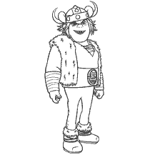 coloring page: Snotlout Jordanson from How to Train Your Dragon in Coloring