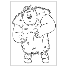 coloring page: Fishlegs from the cartoon How to Train Your Dragon