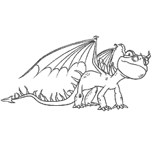 coloring page: Coloring Terrible Horror from the cartoon How to Train a Dragon