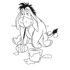 Donkey Ea paints Easter eggs