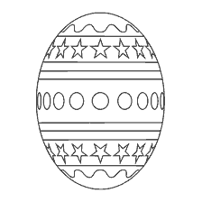 página para colorear: Pintura Huevos de Pascua con patrones