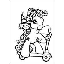 klein ponie, my klein ponie op 'n bromponie