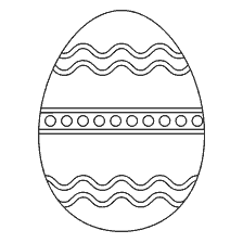 página para colorear: Pintura huevo de Pascua con patrones