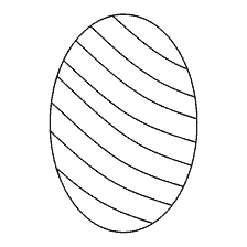 página para colorear: Pintura huevo de Pascua con líneas