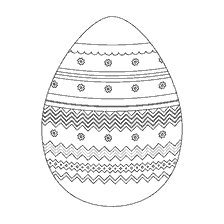 página para colorear: Huevo de Pascua para colorear