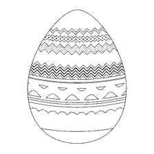 página para colorear: Huevo de Pascua para colorear