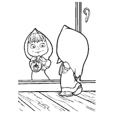 Masha com uma medalha