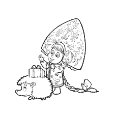 Masha presents gifts