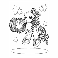 klein ponie, my klein ponie is 'n cheerleader