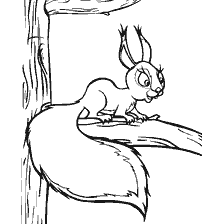 Squirrel from Masha and Bear