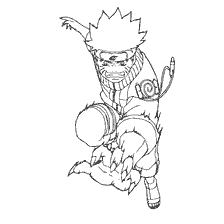 Naruto Shaman King in coloring book