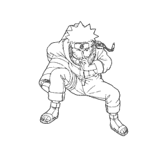 Naruto from the Naruto Chronicles in a fighting pose