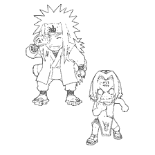 Coloring Naruto and Sakura