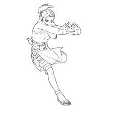 Drawing by Ino Yamanaka in a battle stand