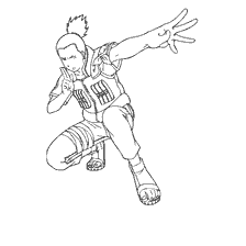 Nara Shikamaru from Naruto for coloring