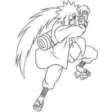 Coloring Jairaya from Naruto