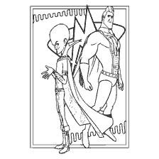 Megabrain and Metroman in Coloring