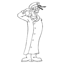 Disegno di Pechkin dal film animato Prostokvashino