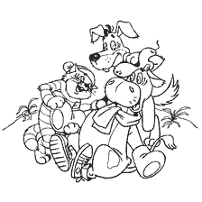 Personaggi di Prostokvashino: Sailor, Ball e Gavryusha