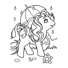 klein ponie, my klein ponie in die reën