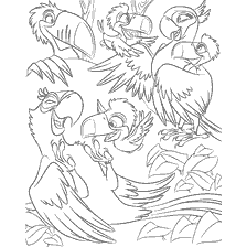 Rio colouring: Happy together