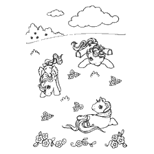 Coloring My Little Pony with Little Pony