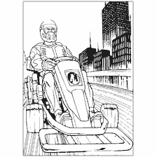 Coloring AxenMan in karting